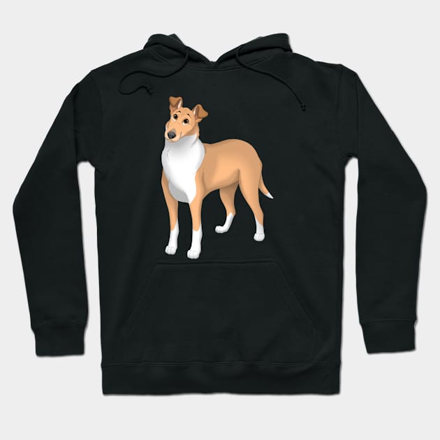 Sable Smooth Collie Dog Hoodie by millersye